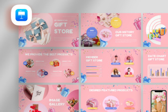 Pinkish Gift Store Keynote Template